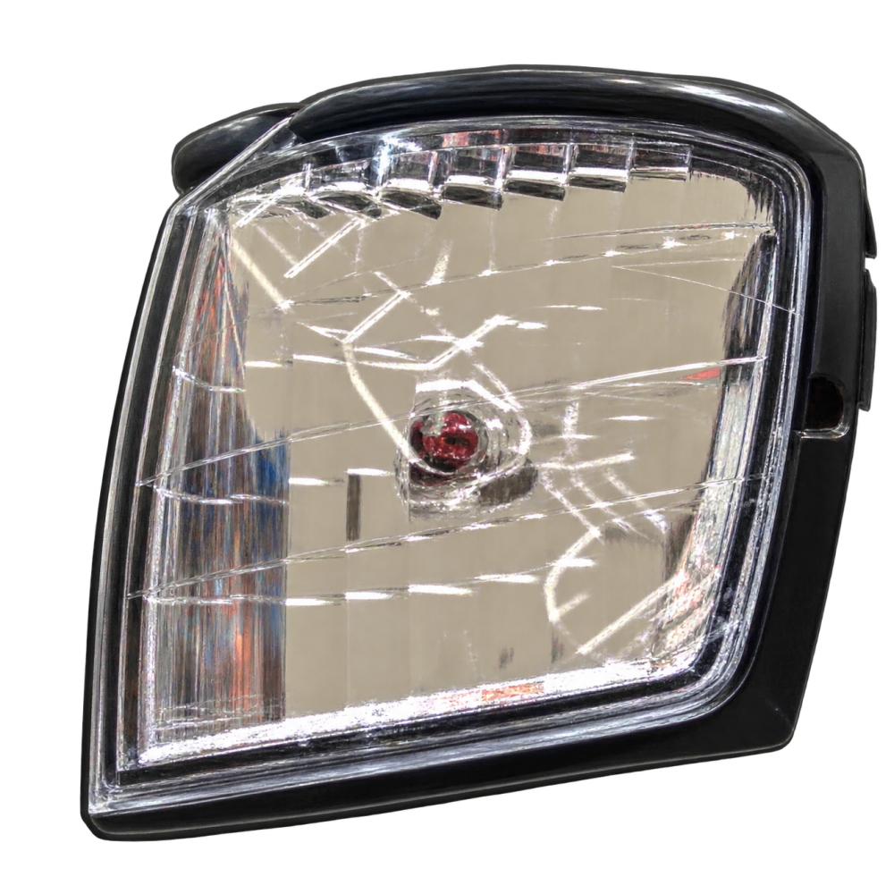 Feu arrière automobile en cristal facetté - R