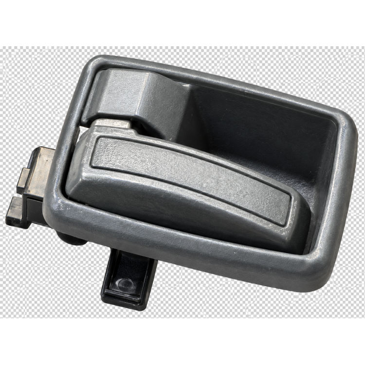 Poignée de porte automobile grise texturée  -  R