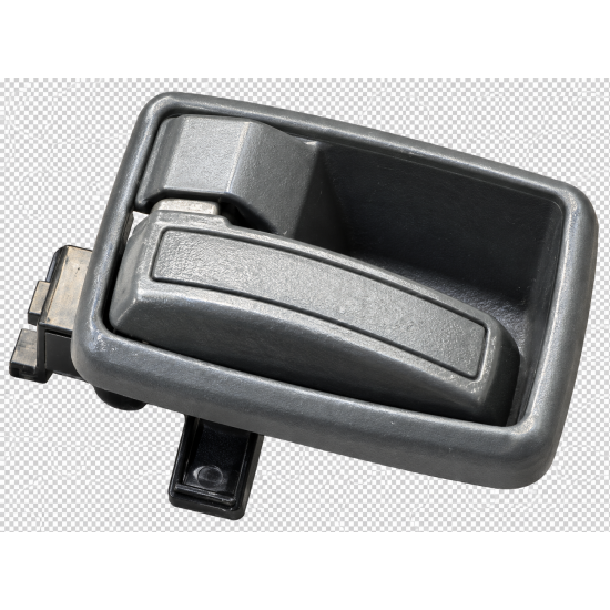 Poignée de porte automobile grise texturée  -  L